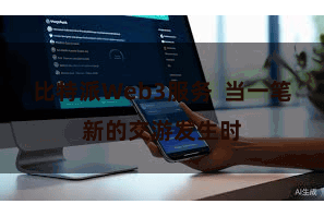 比特派Web3服务 当一笔新的交游发生时