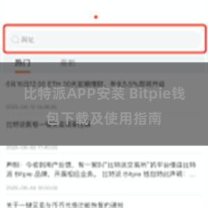 比特派APP安装 Bitpie钱包下载及使用指南