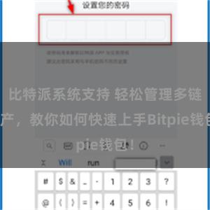 比特派系统支持 轻松管理多链资产，教你如何快速上手Bitpie钱包！