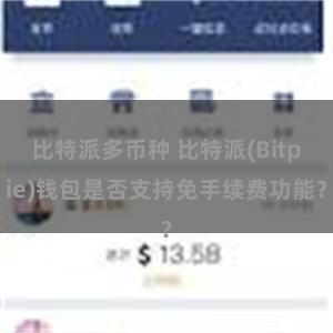 比特派多币种 比特派(Bitpie)钱包是否支持免手续费功能？