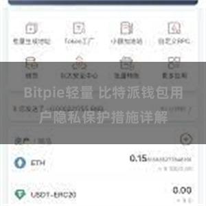 Bitpie轻量 比特派钱包用户隐私保护措施详解