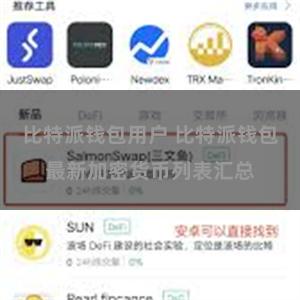 比特派钱包用户 比特派钱包最新加密货币列表汇总