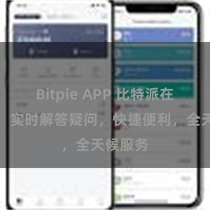 Bitpie APP 比特派在线客服，实时解答疑问，快捷便利，全天候服务