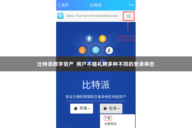比特派数字资产  用户不错礼聘多种不同的登录神态