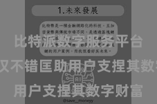 比特派数字服务平台  它不仅不错匡助用户支捏其数字财富